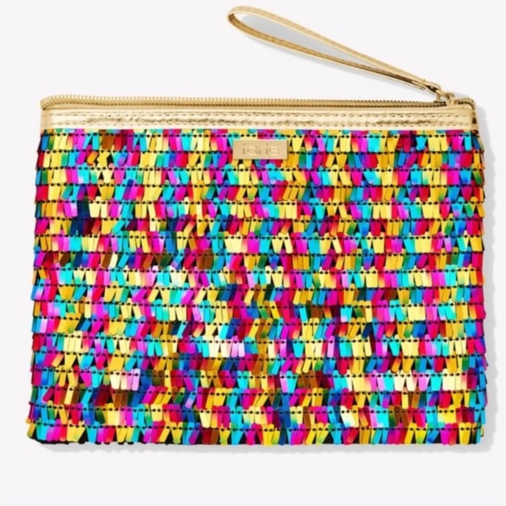 Tarte rainbow sequins cosmetic bag excellent like new